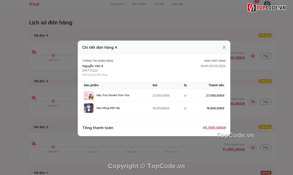 mới nhất,web bán gấu bông,web app